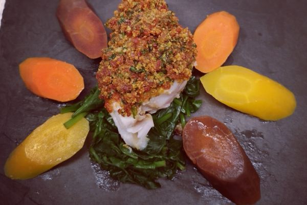 Cabillaud en croûte de chorizo