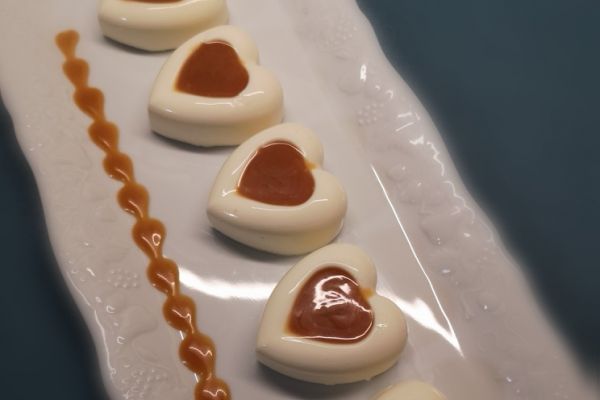 Panna cotta, sauce caramel au beurre salé